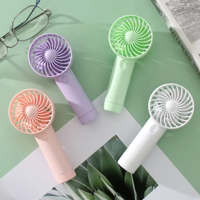 Mini Portable Fans Handheld USB Rechargeable Fan - Image 3