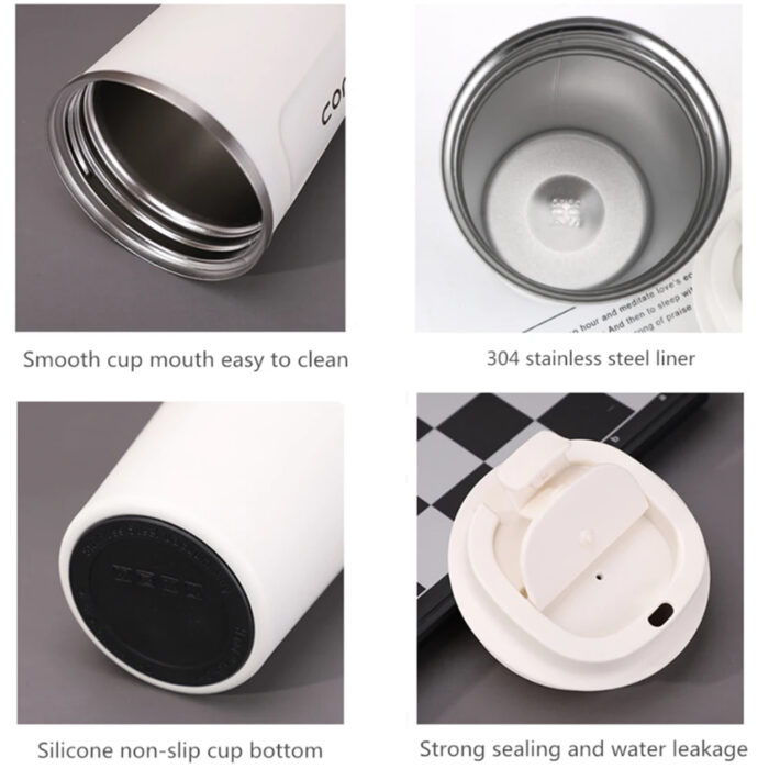 Thermo Cafe Double Stainless Steel Coffee Mug for Tea Water Coffee 380/510ML Leak_Proof Travel Thermo Cup Car Thermos Mug - Image 6