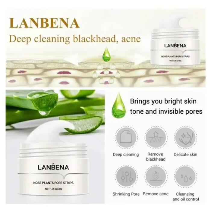 LANBENA Nose Blackhead Remove Mask Nose Strips - Image 3
