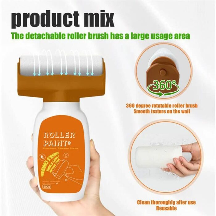 ASHILE Wall Facing Roller Paint - Off White - Image 1