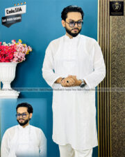 Premium Quality White - Panjabi - Image 4