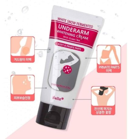 Nella White Snow Fermented Underarm Whitening Cream With Green Tea – 50ml