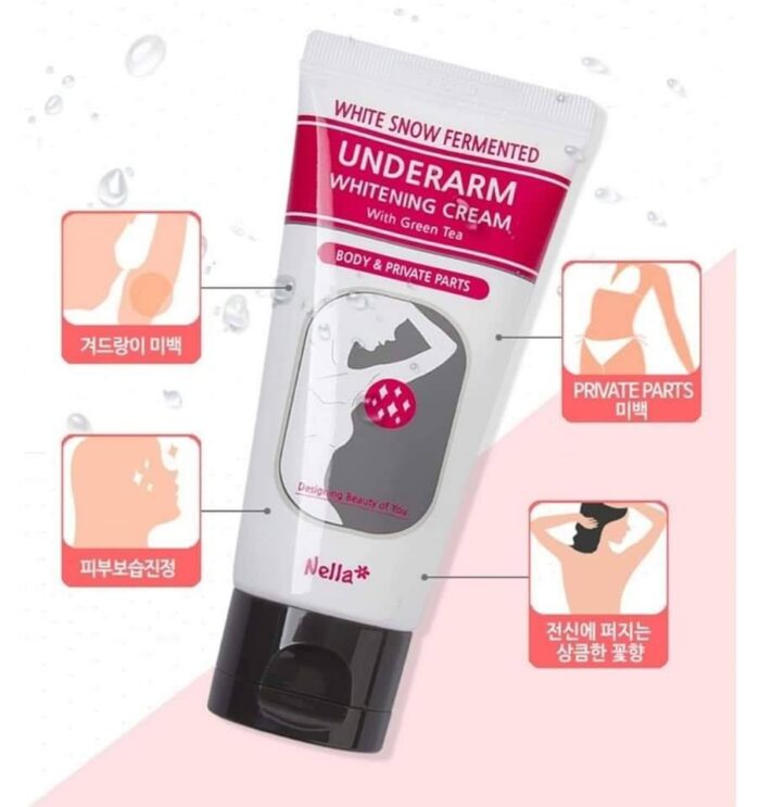 Nella White Snow Fermented Underarm Whitening Cream With Green Tea – 50ml - Image 1