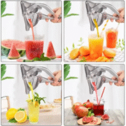 Manual Juice Squeezer Aluminum Alloy Hand Pressure Juicer - Image 2