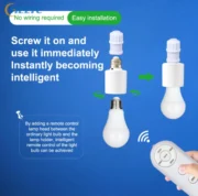 Smart AC220V Wireless remote Control Lamp Holder - Image 5