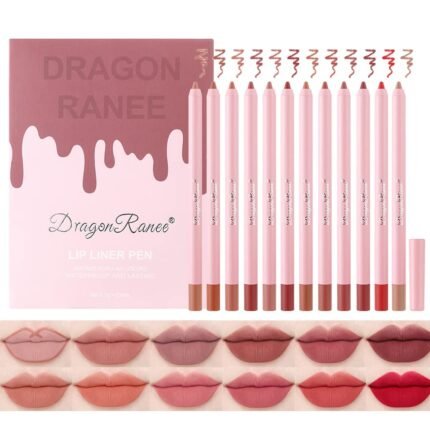 Dragon Ranee Lip Liner Pen 12Pcs Set