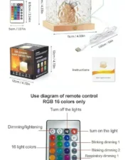 Dynamic Water Ripple Crystal Table Lamp - Image 4