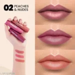 Mars 3 Matte Box Lipstick (Peach and Nude-02)